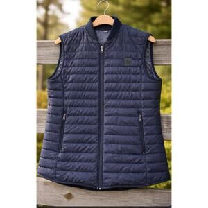 Cavalleria Toscana Quilted Lightweight Goose Down Riding Vest Navy Size XL